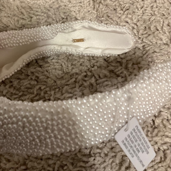 J.CREW BEADED KNOT HEADBAND WHITE. EMBELLISHED HEADBAND. main image 5